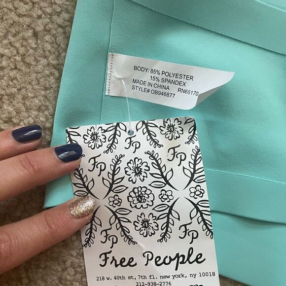 Free People Aqua Bandeau Size XS - Picture 5 of 6